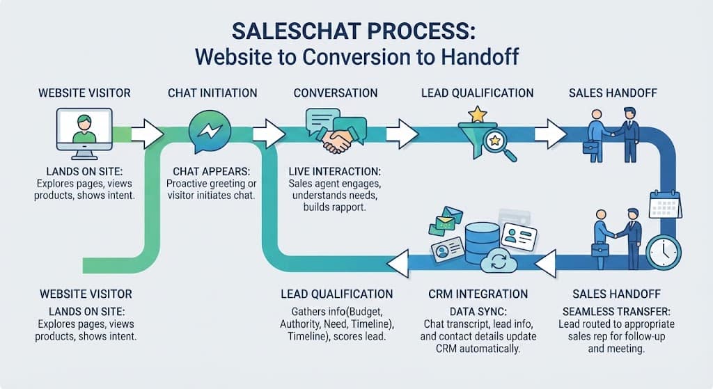 SalesChat chatbot helping generate and qualify leads