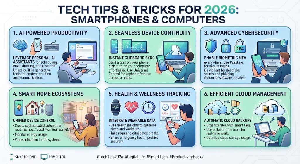 Tech Tips&Tricks for 2026 using smartphones and computers