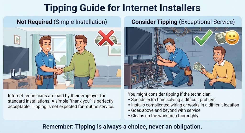 Do You Tip Internet Installers